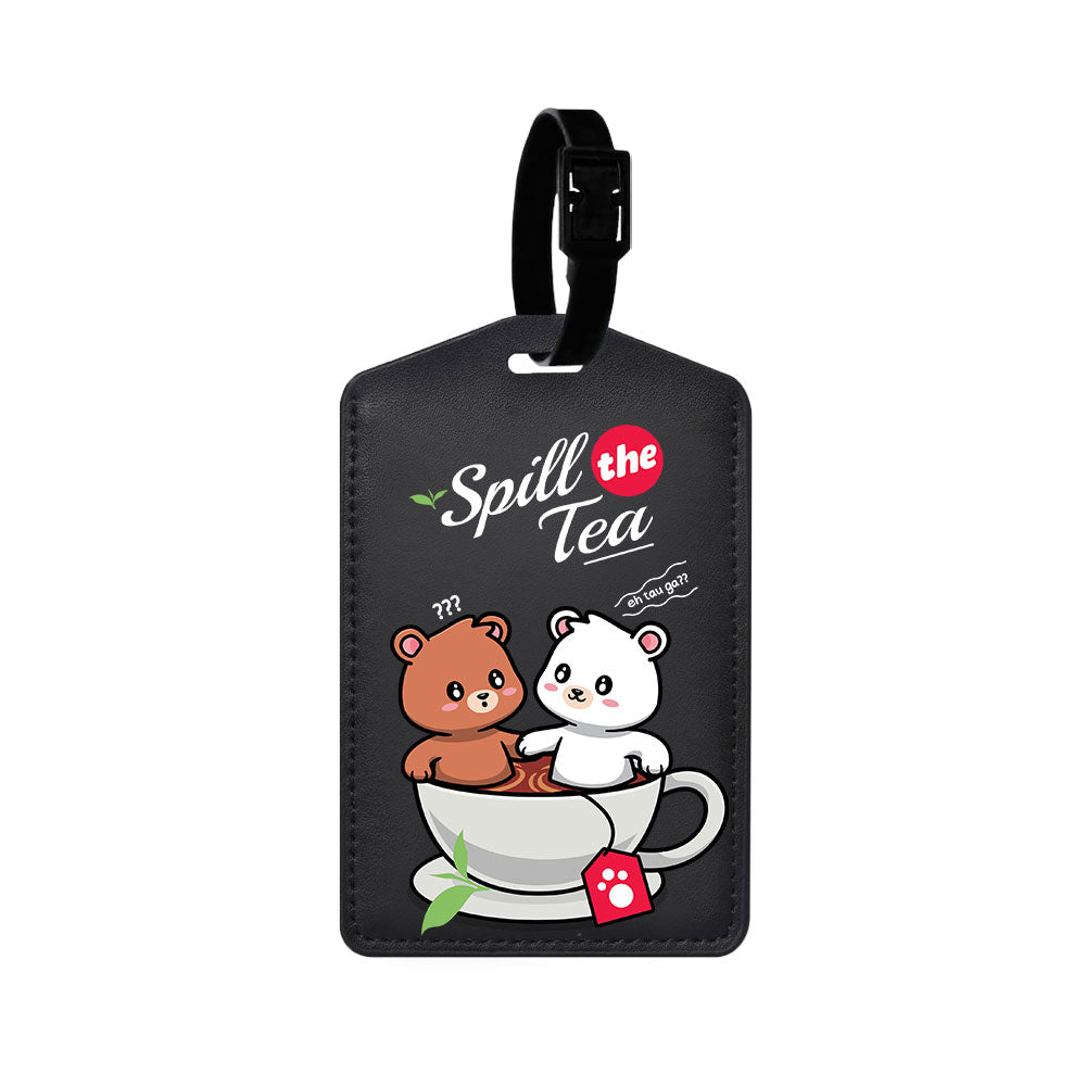 Vegan Leather Bag Tag - Spill the Tea