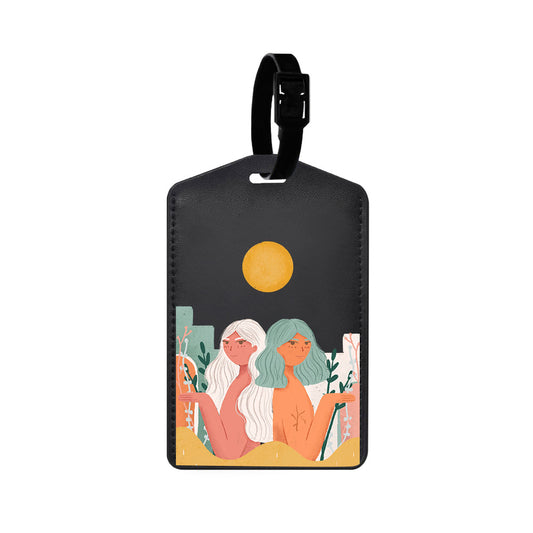 Vegan Leather Bag Tag - We're Beautiful