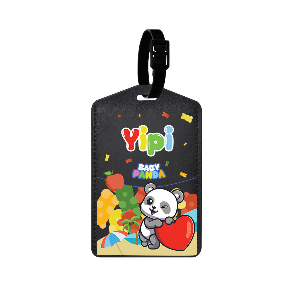 Vegan Leather Bag Tag - Yipi Baby Panda