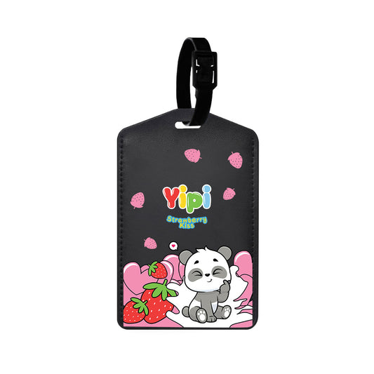 Vegan Leather Bag Tag - Yipi Strawberry Kiss