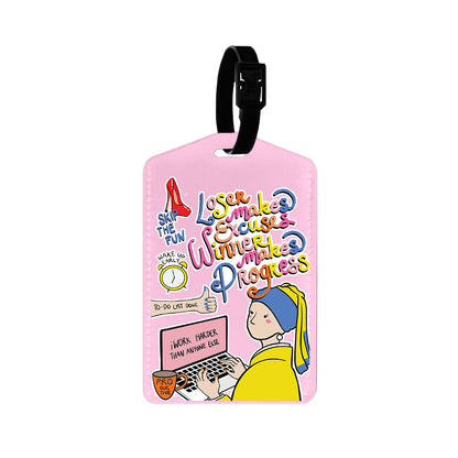 Vegan Leather Bag Tag - Ambitch