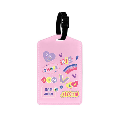 Vegan Leather Bag Tag - BTS Members