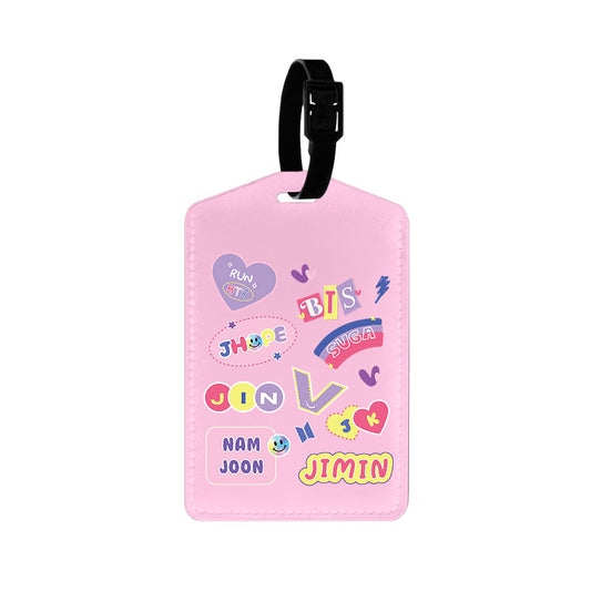 Vegan Leather Bag Tag - BTS Members