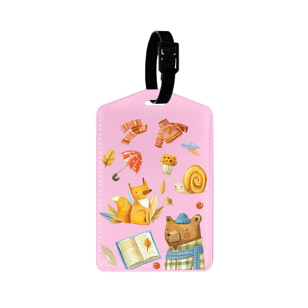 Vegan Leather Bag Tag - Bear & Fox