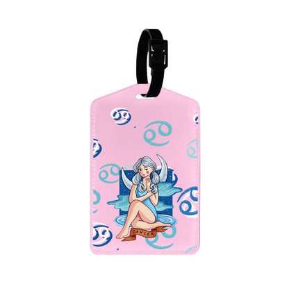Vegan Leather Bag Tag - Cancer
