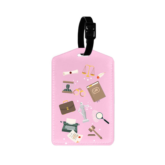 Vegan Leather Bag Tag - Lawyer