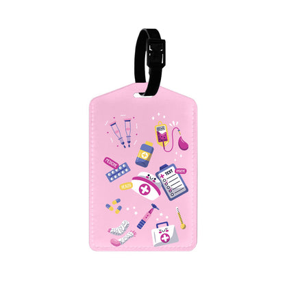 Vegan Leather Bag Tag - Nurse