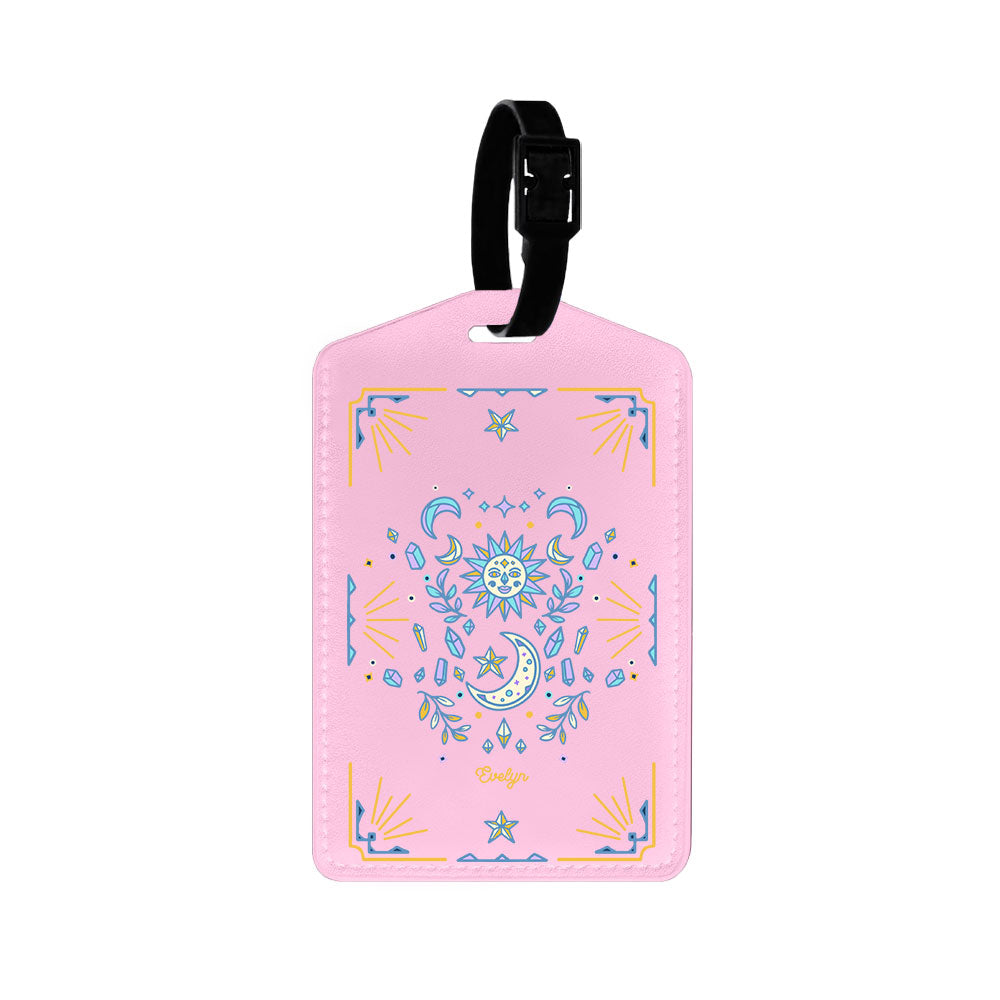 Vegan Leather Bag Tag - Cosmic Dream