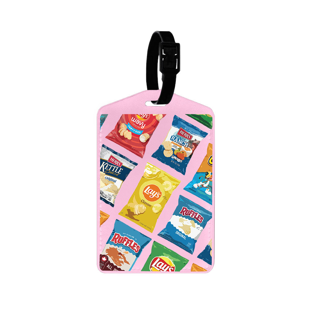 Vegan Leather Bag Tag - Crisps