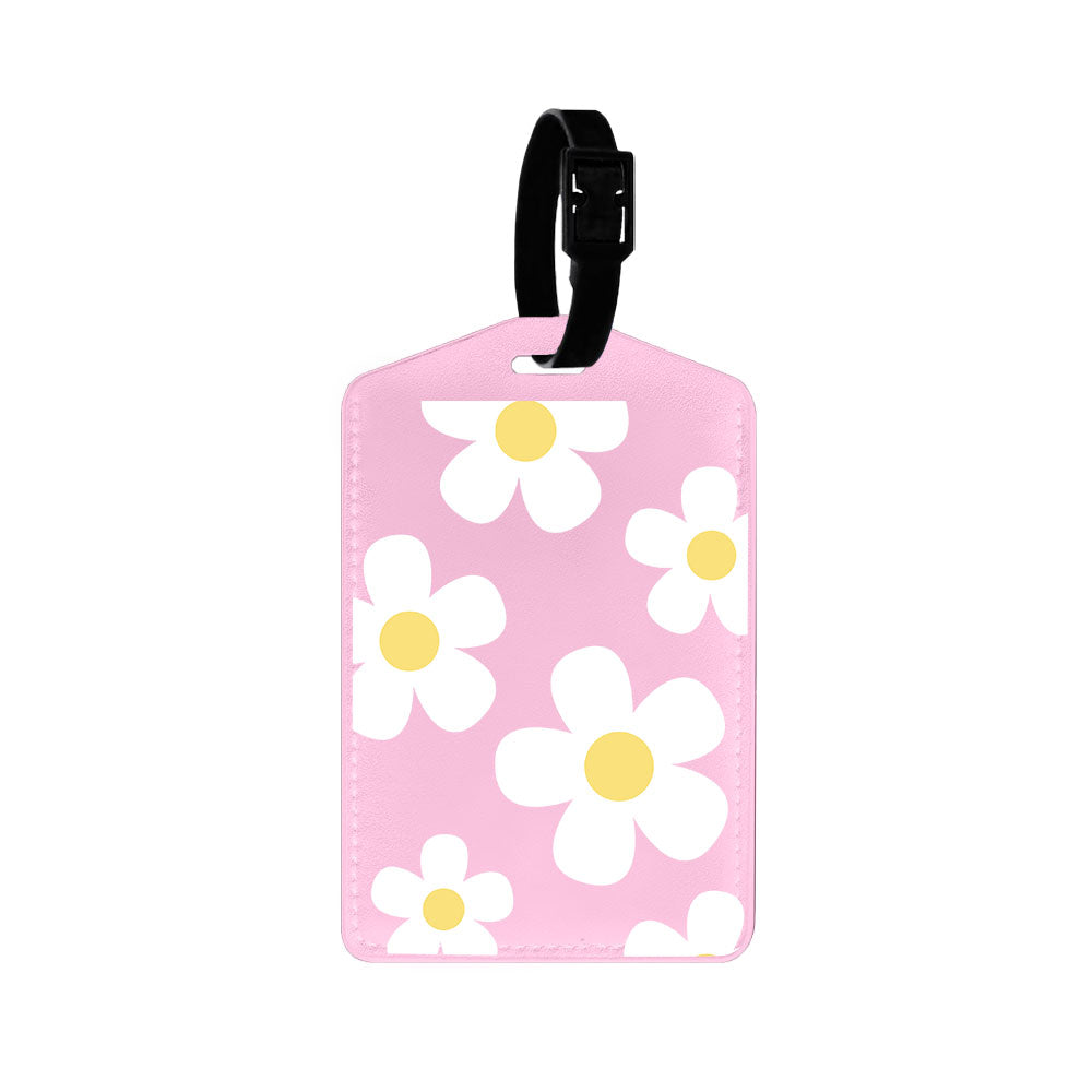 Vegan Leather Bag Tag - Daisy 2.0