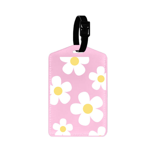 Vegan Leather Bag Tag - Daisy 2.0