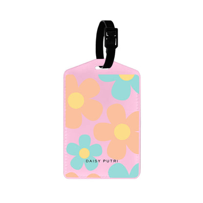 Vegan Leather Bag Tag - Daisy Daze