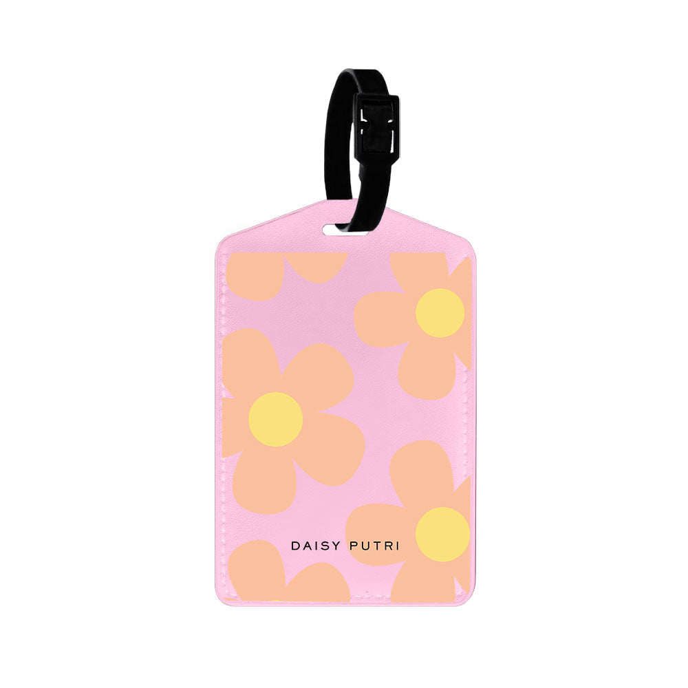Vegan Leather Bag Tag - Daisy Love