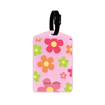 Vegan Leather Bag Tag - Daisy Sunshine 2.0