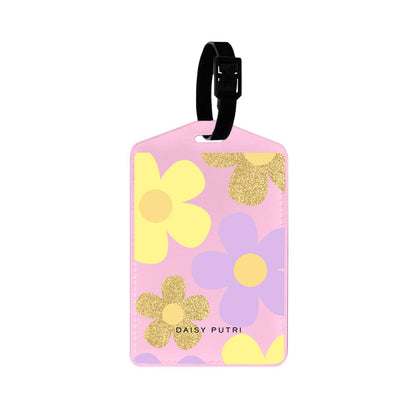 Vegan Leather Bag Tag - Daisy Twinkle