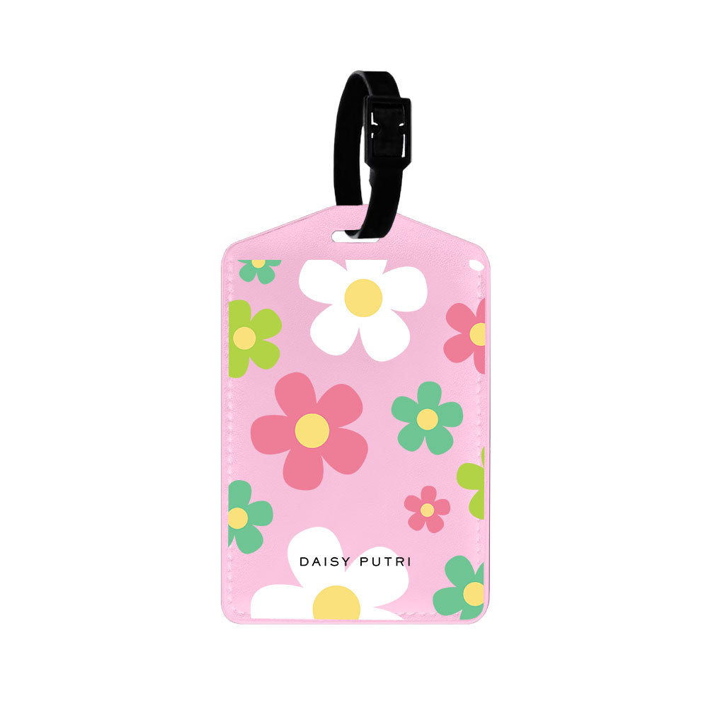 Vegan Leather Bag Tag - Daisy Wild
