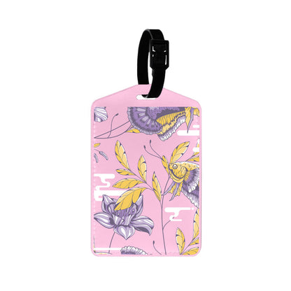 Vegan Leather Bag Tag - Fish & Floral 5.0