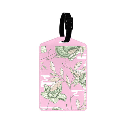 Vegan Leather Bag Tag - Fish & Floral 6.0
