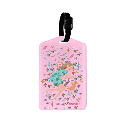 Vegan Leather Bag Tag - Feel the Feels