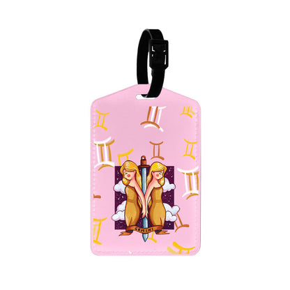 Vegan Leather Bag Tag - Gemini