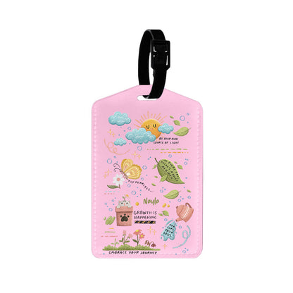 Vegan Leather Bag Tag - Growth
