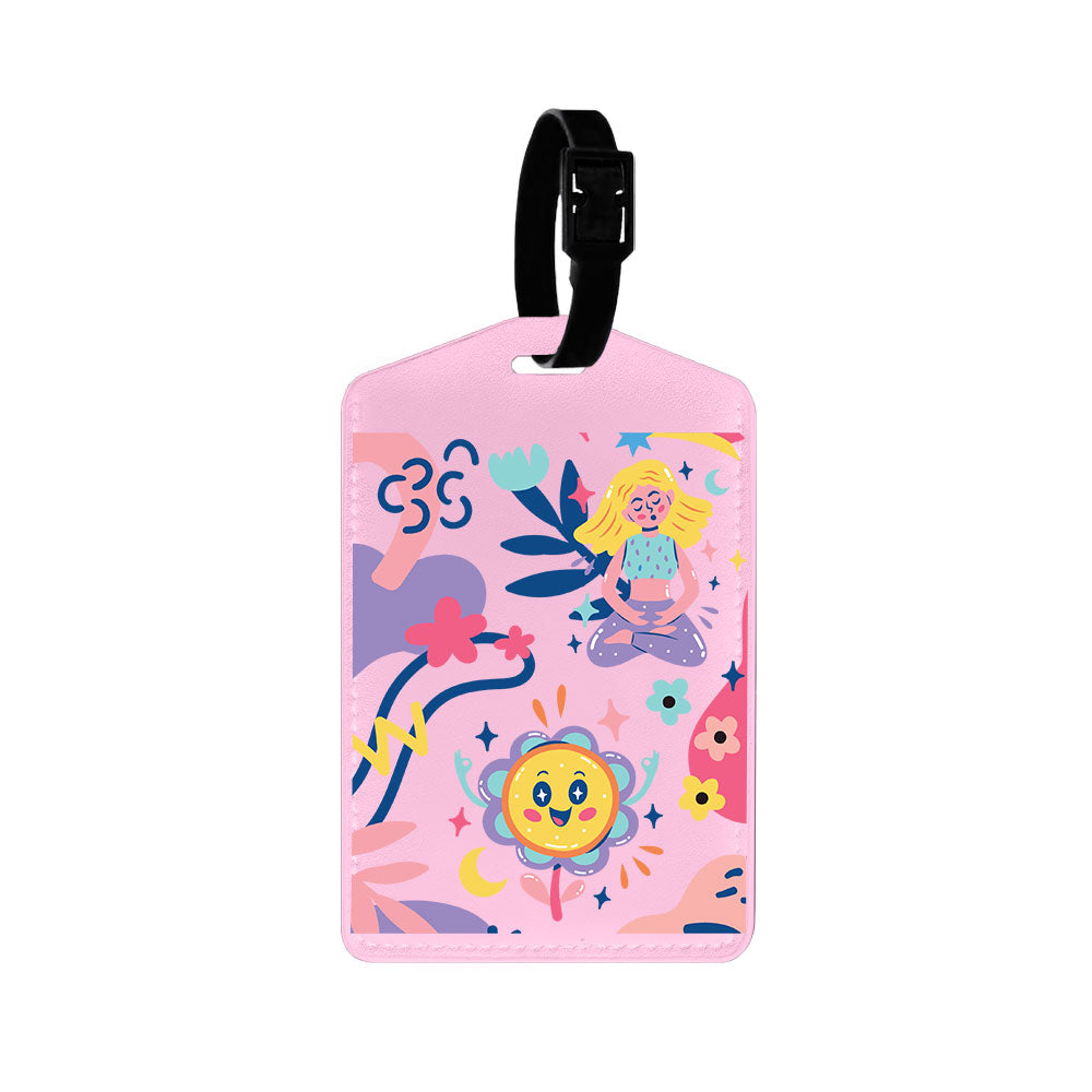 Vegan Leather Bag Tag - Heather