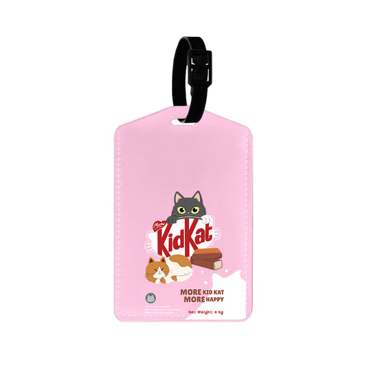 Vegan Leather Bag Tag - Kidkat