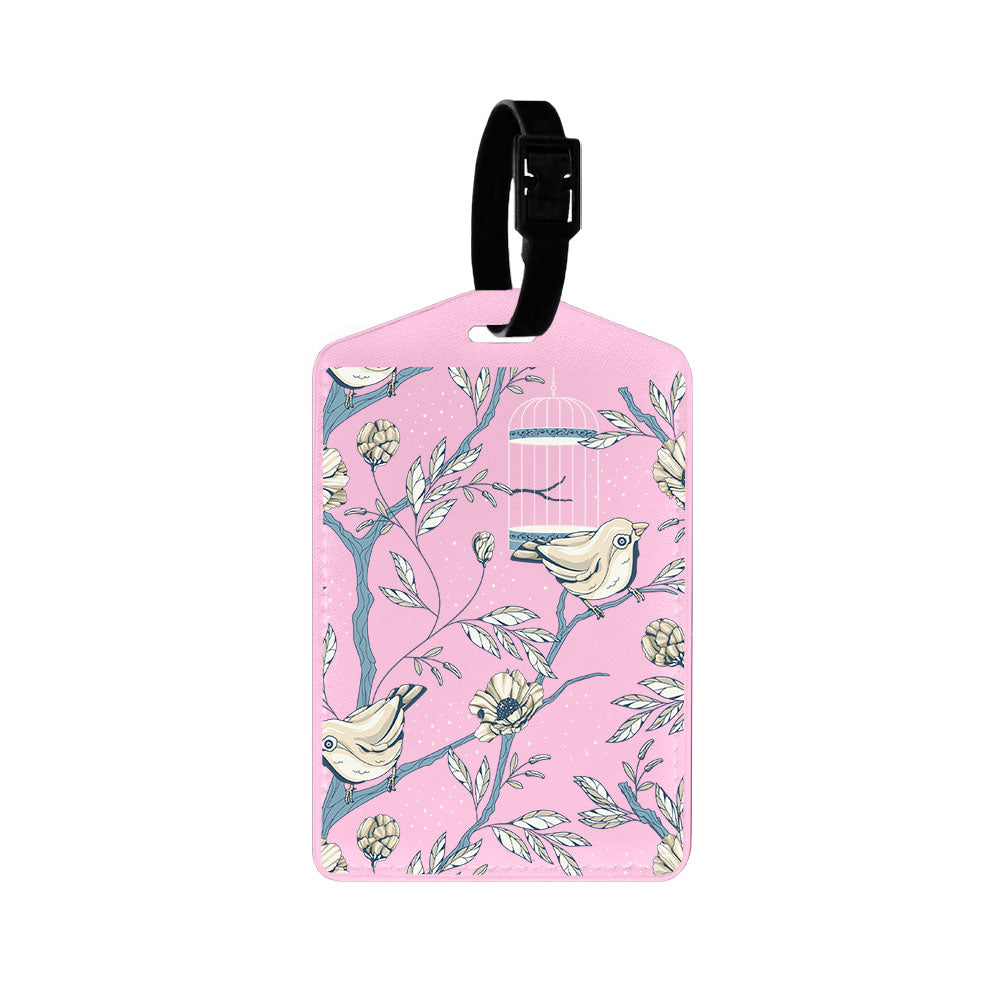 Vegan Leather Bag Tag - Lovebird 9.0