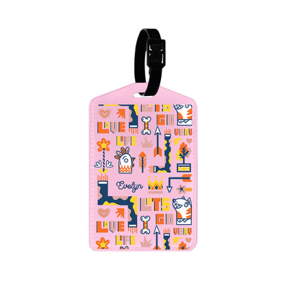 Vegan Leather Bag Tag - Life in Colour