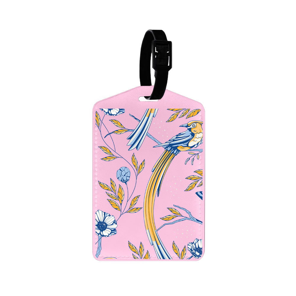 Vegan Leather Bag Tag - Lovebird 7.0