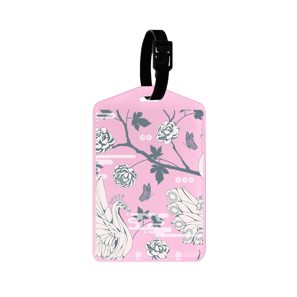 Vegan Leather Bag Tag - Bird of  Paradise 2.0
