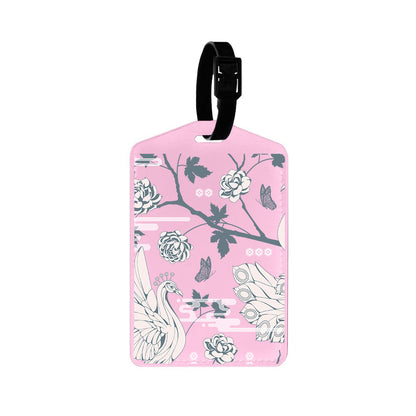Vegan Leather Bag Tag - Bird of  Paradise 2.0