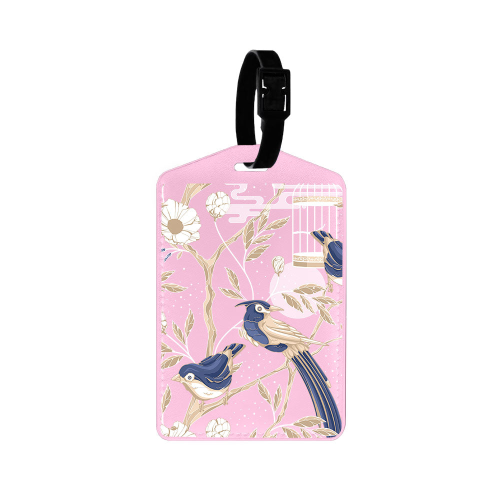 Vegan Leather Bag Tag - Lovebird 1.0