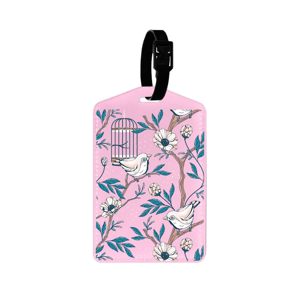Vegan Leather Bag Tag - Lovebird 3.0