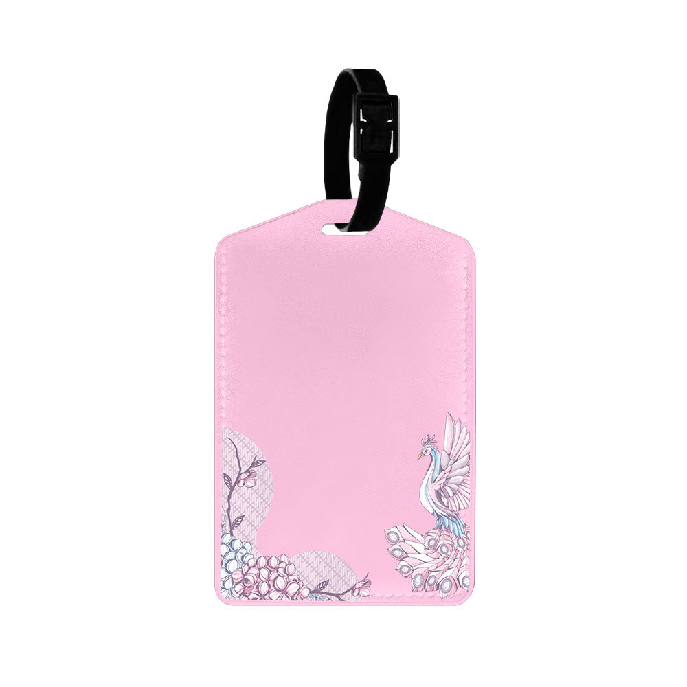 Vegan Leather Bag Tag - Peacock 1.0