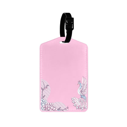Vegan Leather Bag Tag - Peacock 1.0