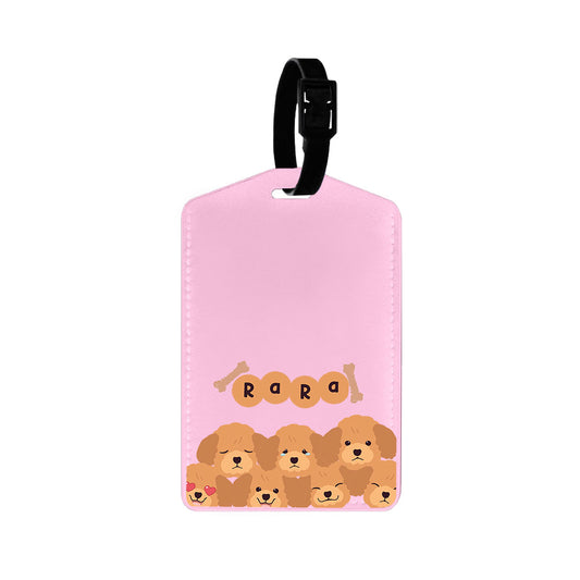 Vegan Leather Bag Tag - Poodle Squad 3.0