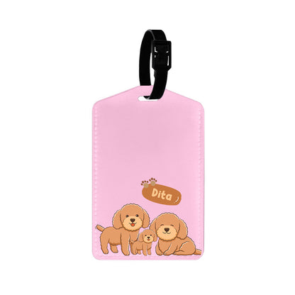 Vegan Leather Bag Tag - Poodle Squad 4.0