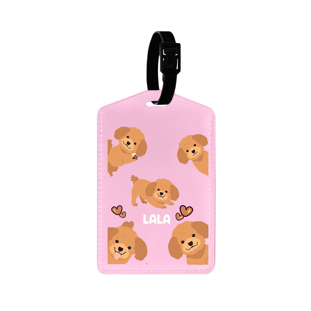 Vegan Leather Bag Tag - Poodle Squad 1.0