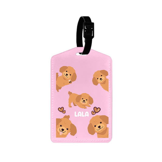 Vegan Leather Bag Tag - Poodle Squad 1.0
