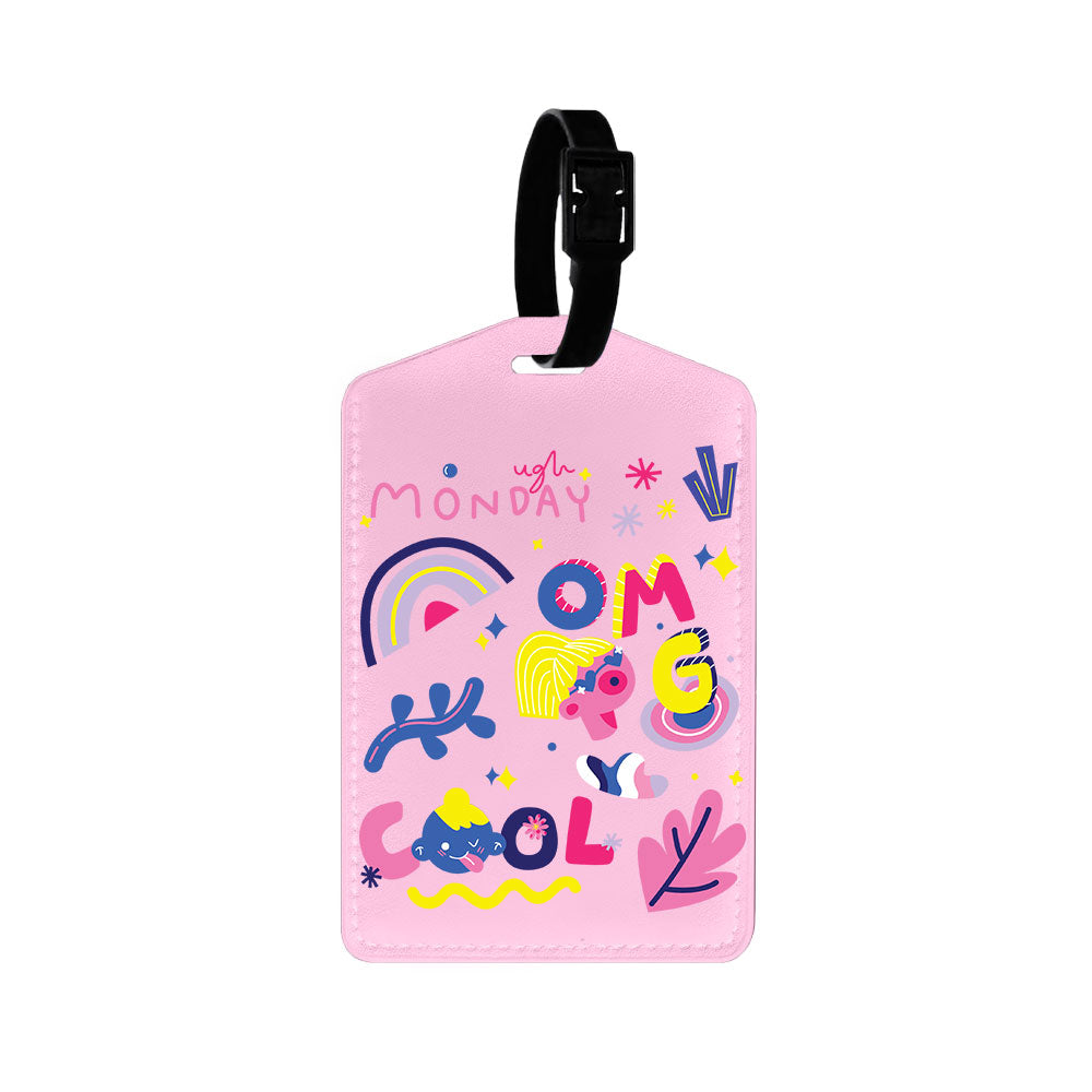 Vegan Leather Bag Tag - Monday My Day