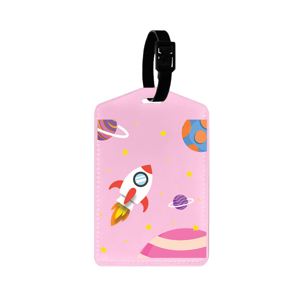 Vegan Leather Bag Tag - Neverland