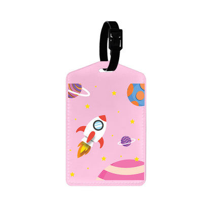 Vegan Leather Bag Tag - Neverland