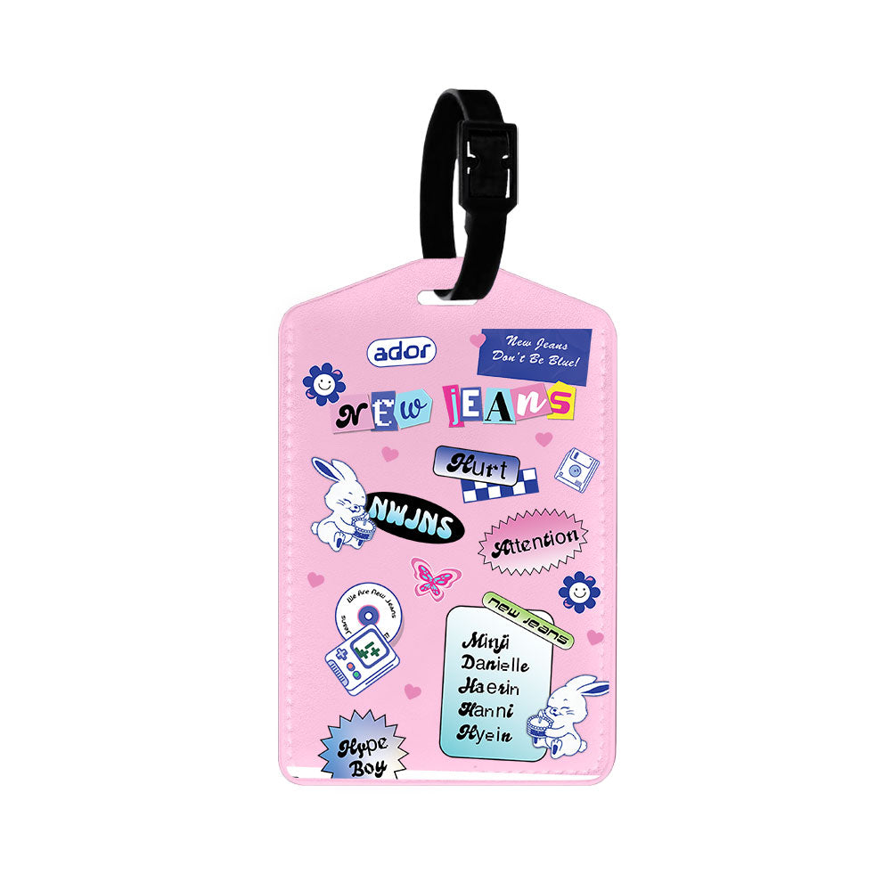Vegan Leather Bag Tag - New Jeans Sticker Pack
