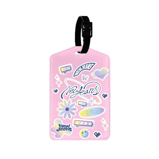 Vegan Leather Bag Tag - New Jeans OMG 2.0