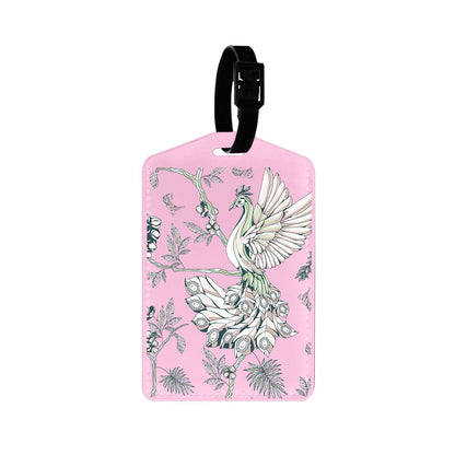 Vegan Leather Bag Tag - Peacock 4.0