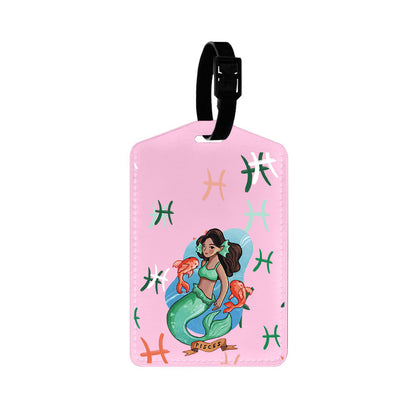 Vegan Leather Bag Tag - Pisces