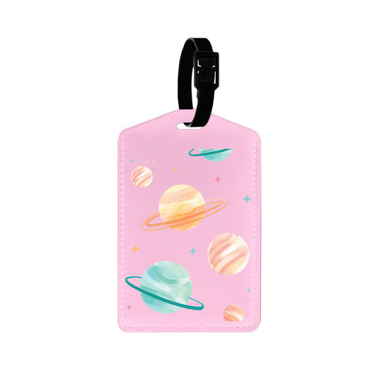 Vegan Leather Bag Tag - Planetarium 1.0
