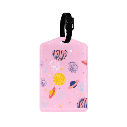 Vegan Leather Bag Tag - Planetarium 2.0