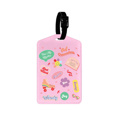 Vegan Leather Bag Tag - Red Velvet Sticker Pack